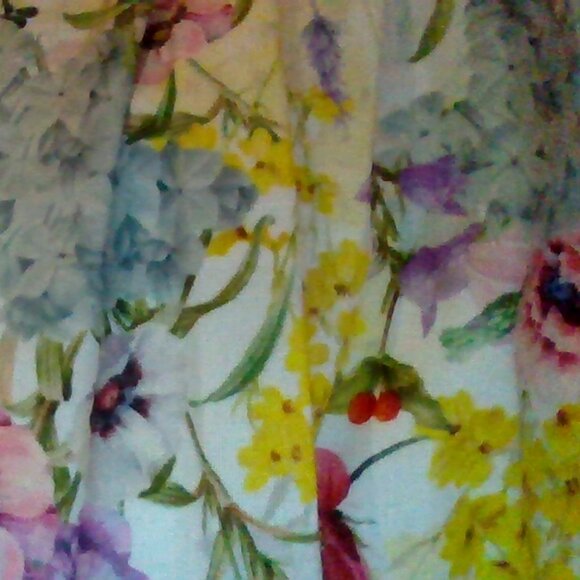 Brand New by Anthropologie Let Me Be Long-Sleeve V-Neck Floral A-Line Mi… - Picture 11 of 11